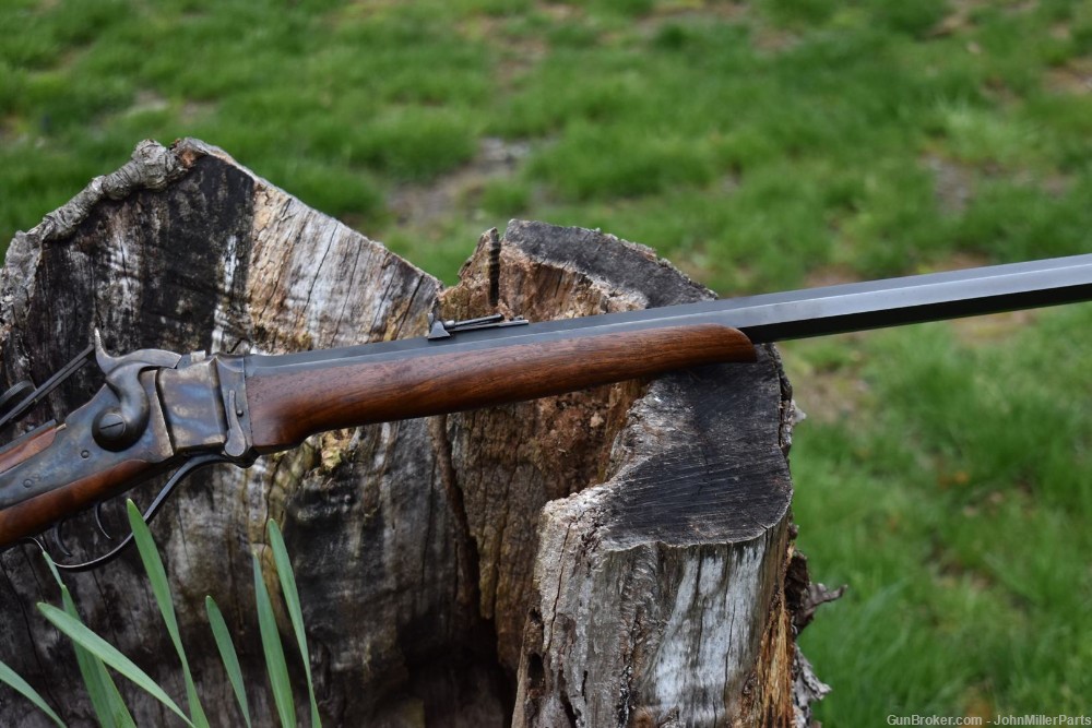 used Shiloh Sharps Arms 1874 3 1/4 30" target 45-120 bpcr single shot-img-3