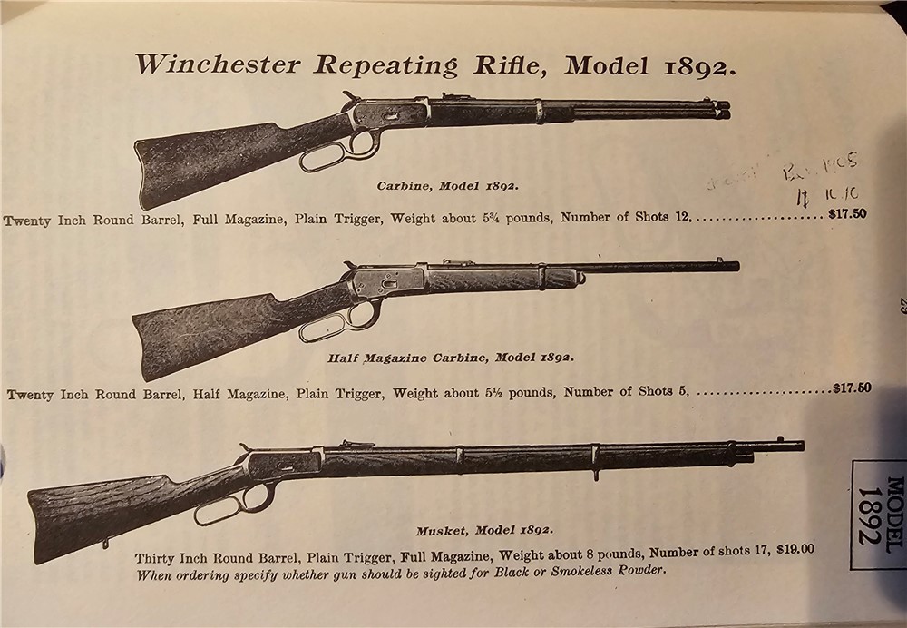 SCARCE c/ 1909 "MOD. 1892" Marked Winchester Model 1892 Saddle Ring Carbine-img-17