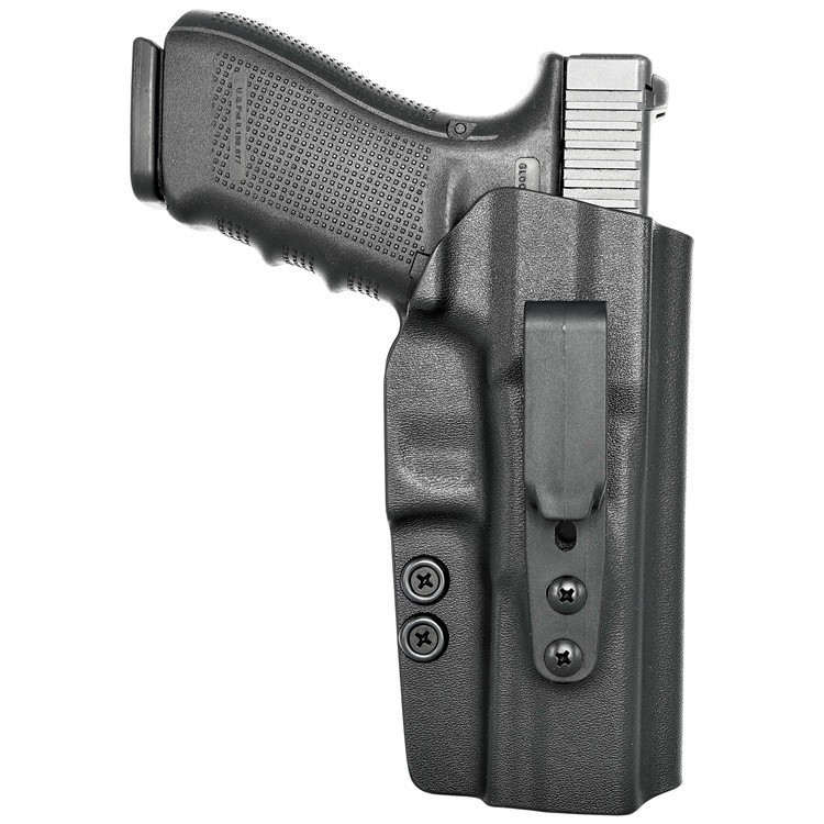 Tuckable IWB Holster fits: Glock 20 21 (Optic Ready) Black / Ambidextrous (-img-0