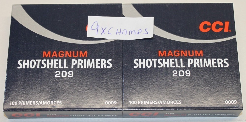 200 count CCI 209 Magnum 209M shot shell primers great for Muzzle Loaders-img-0