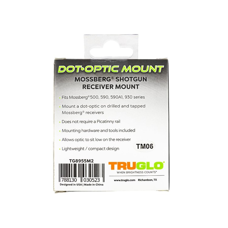 TRUGLO Dot-Optic Mossberg 500/590 Shotgun Receiver Mount (TG8955M2)-img-3