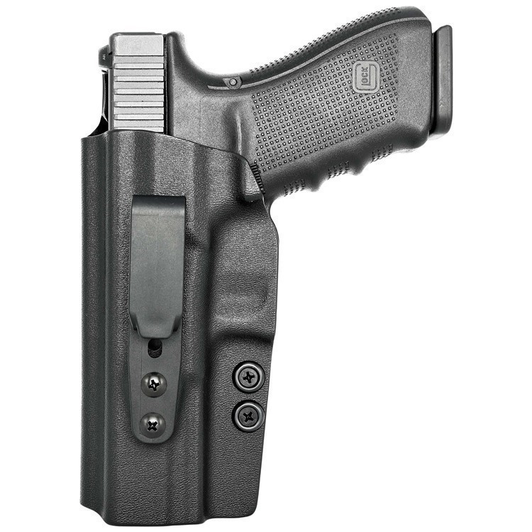 Tuckable IWB Holster fits: Glock 20 21 (Optic Ready) Black / Left Hand (w/F-img-0