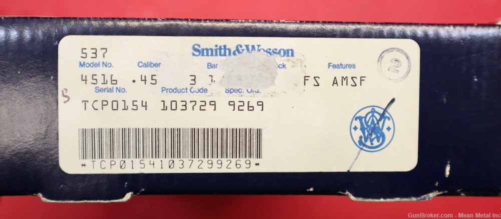 S&W Smith & Wesson 4516 45acp w/Box PENNY START no reserve-img-15