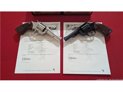 Pair of 1977 Colt Vipers with Box & Papers & Factory Letters