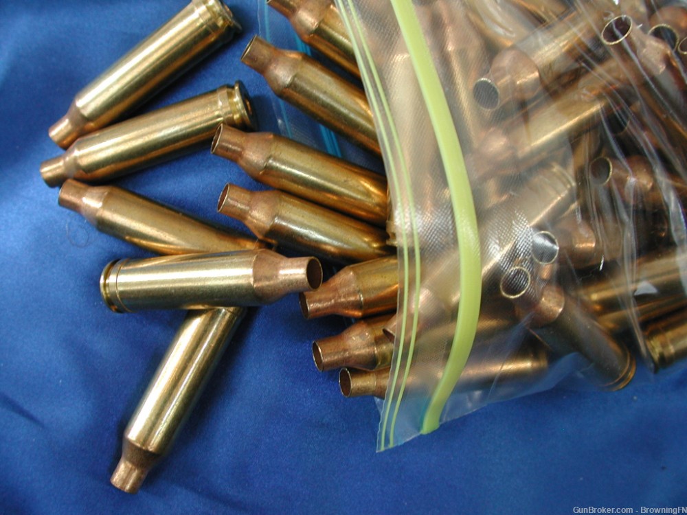 50 NEW Remington 6.5mm Magnum Brass Cases for Reloading Rem Mag-img-0