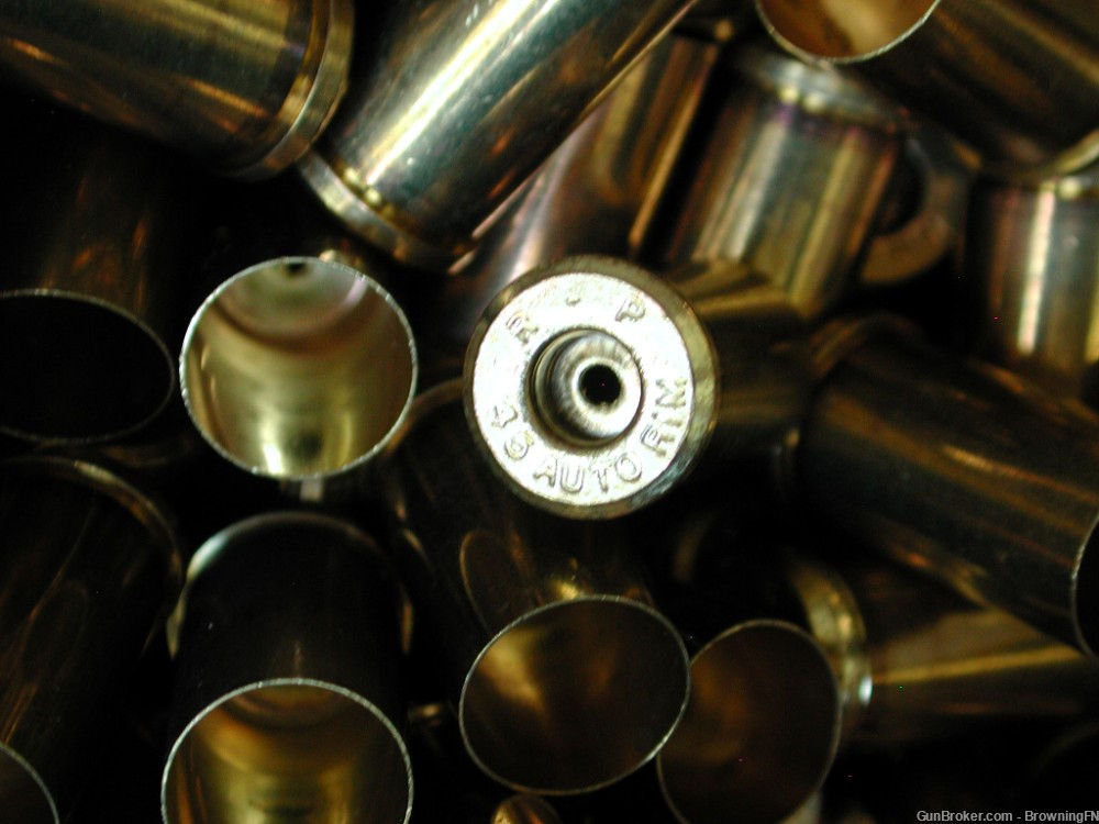 100 NEW .45 Ato Rim Remington Brass Cases for Reloading-img-1