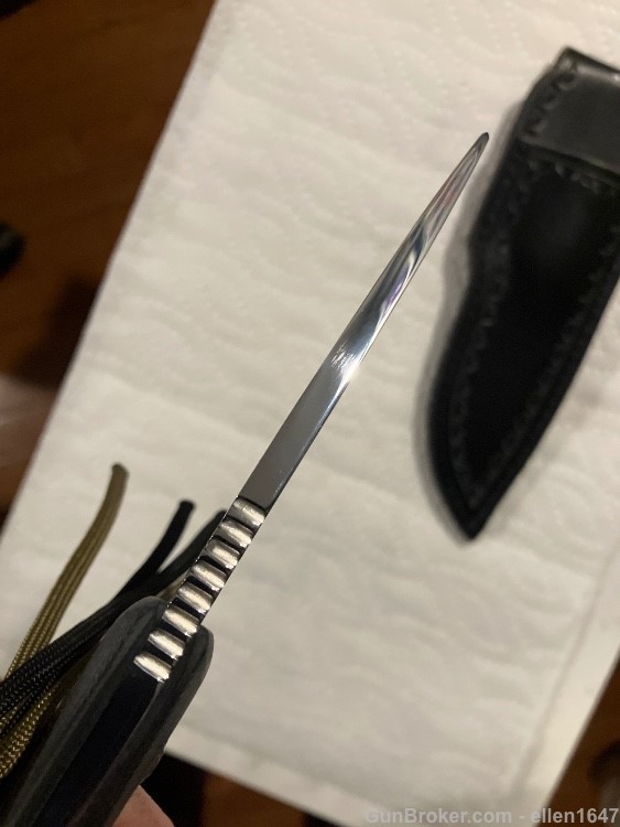 Custom Don Lozier hunting knife never used mint -img-6