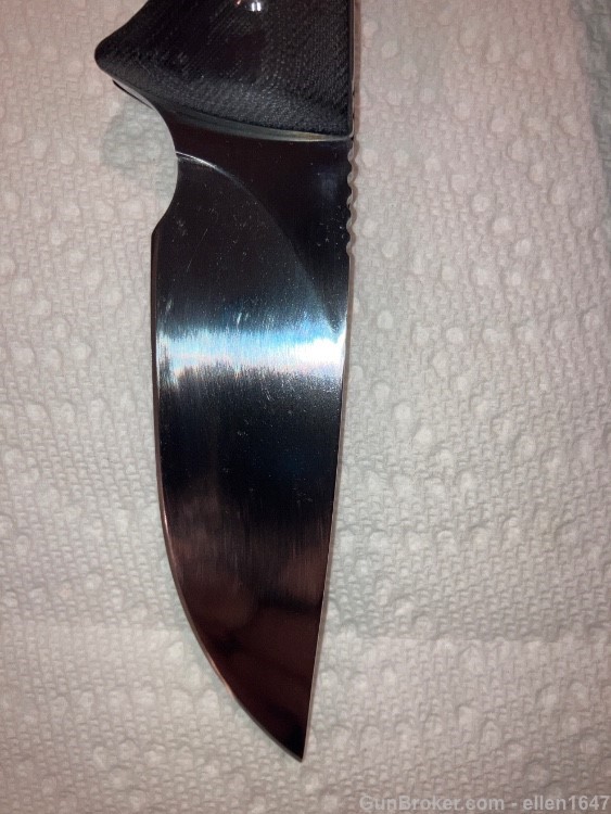 Custom Don Lozier hunting knife never used mint -img-4
