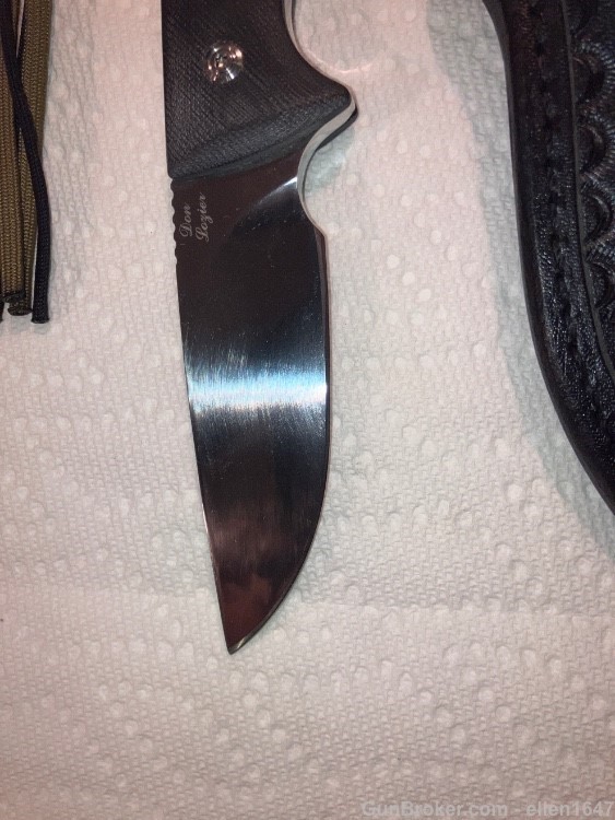 Custom Don Lozier hunting knife never used mint -img-2
