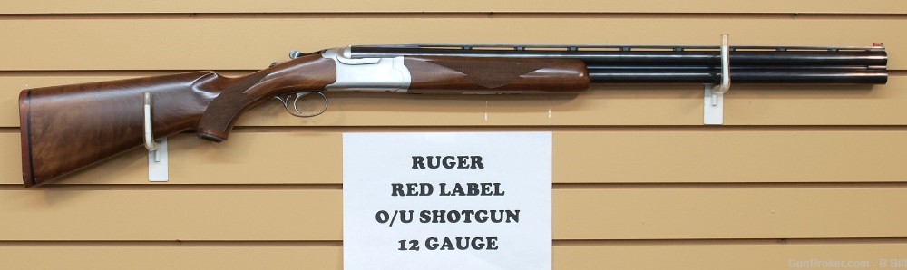RUGER RED LABEL Over/Under Shotgun 12 gauge 28" LIKE NEW COND 1990-img-0