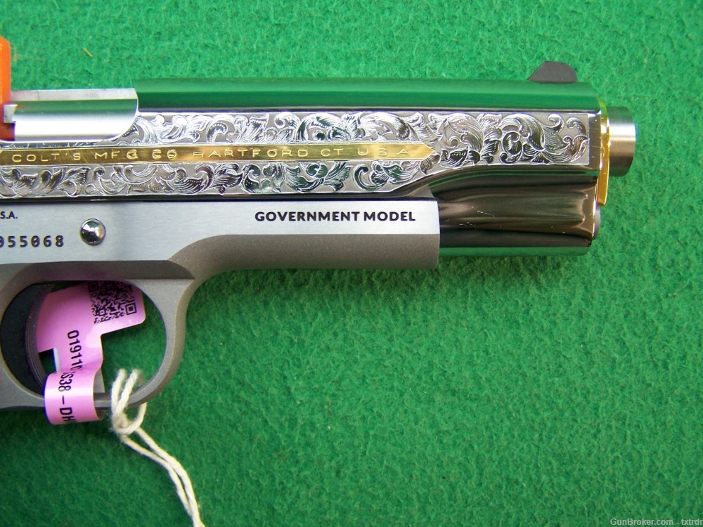 FACTORY NEW COLT 38 SUPER, GOVERNMENT MODEL, 01911C, DHM ENGRAVED, MATCH BB-img-6