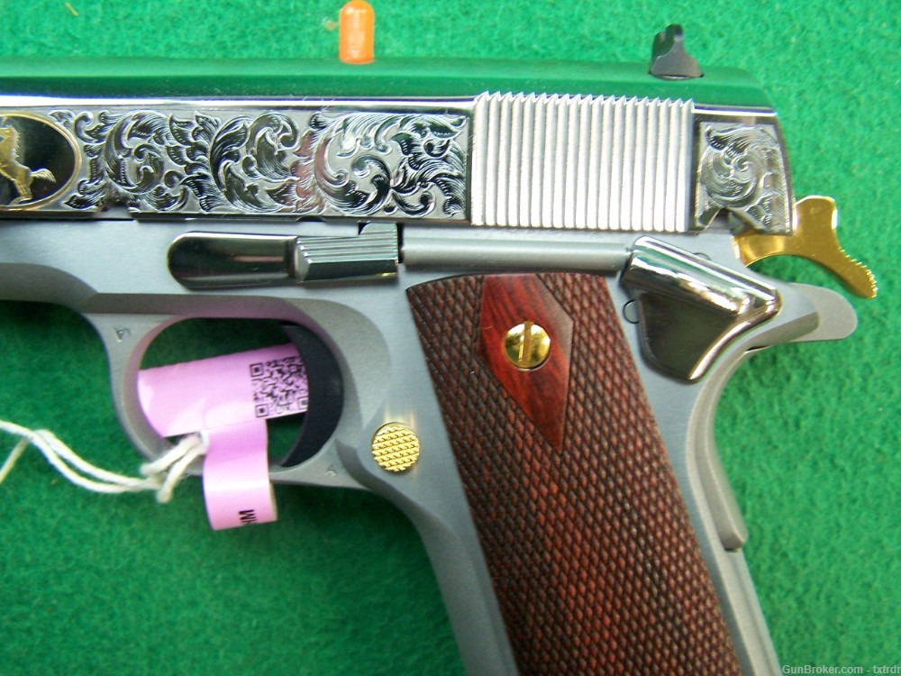 FACTORY NEW COLT 38 SUPER, GOVERNMENT MODEL, 01911C, DHM ENGRAVED, MATCH BB-img-11