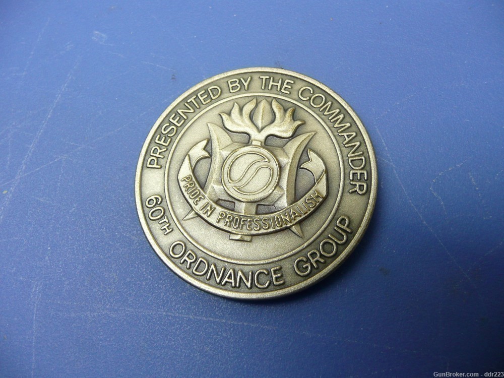 US Army Challenge Coin, 60th Ordnance Group, Europe-img-2