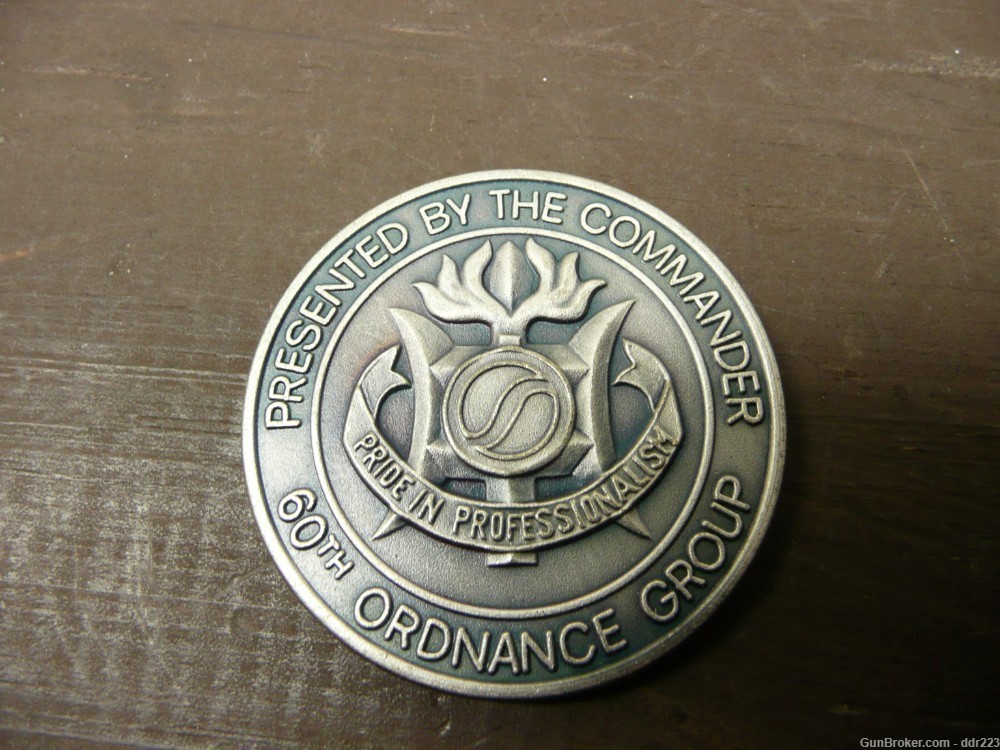 US Army Challenge Coin, 60th Ordnance Group, Europe-img-1