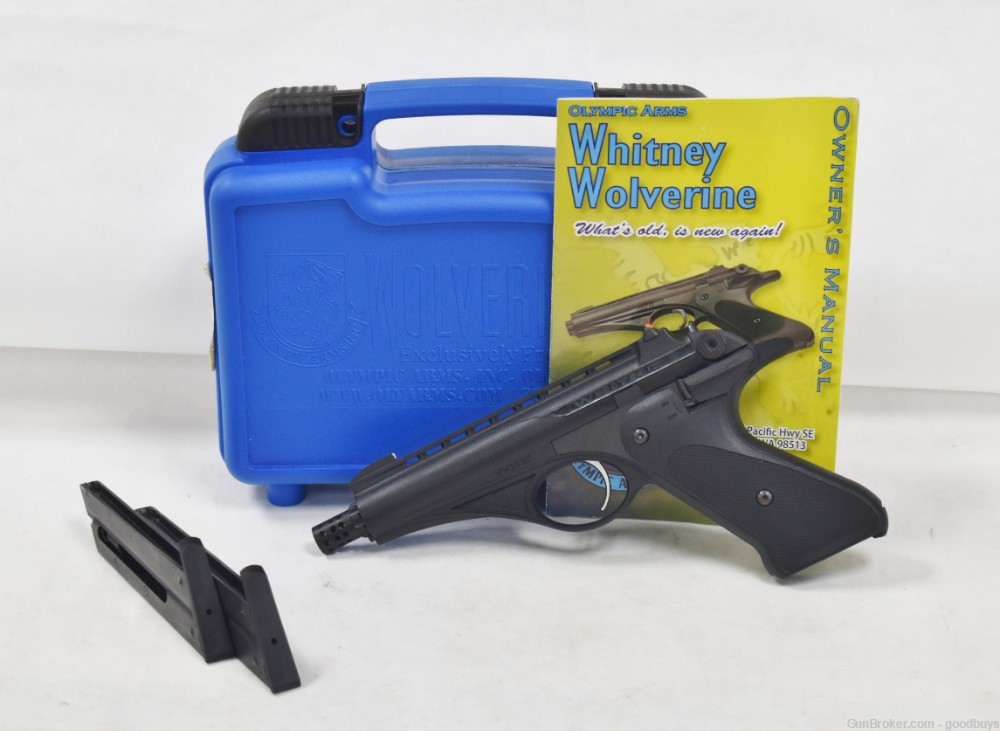  OLYMPIC ARMS WHITNEY WOLVERINE 22LR LNIB RARE 22 PENNY SALE 4.62" 2-MAGS -img-0
