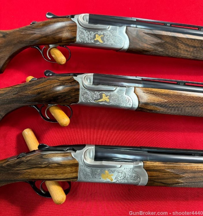Ruger Red Label 50th Anniv SET OF THREE! 12 20 28Ga HIGH GRADE DELUXE WOOD!-img-62