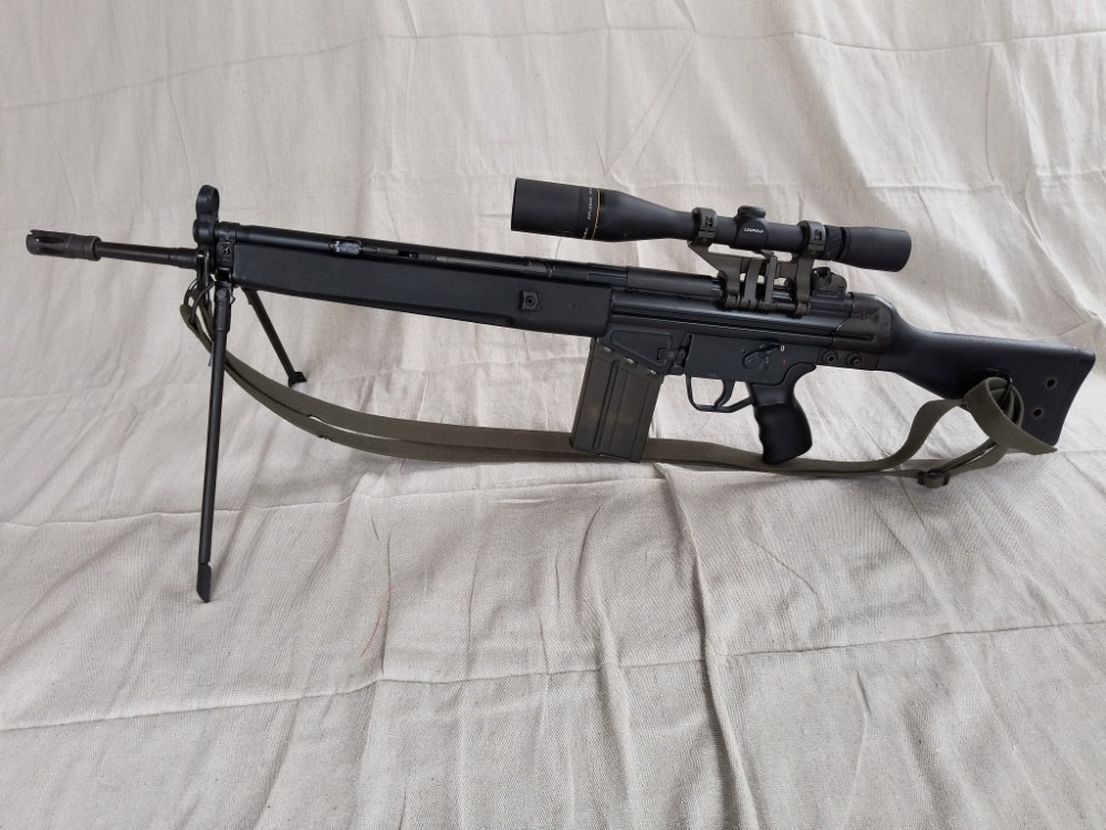 1981HK-91 Very good condition, 40 mags. Leupold Scope, 3 stocks, bayonet   -img-5