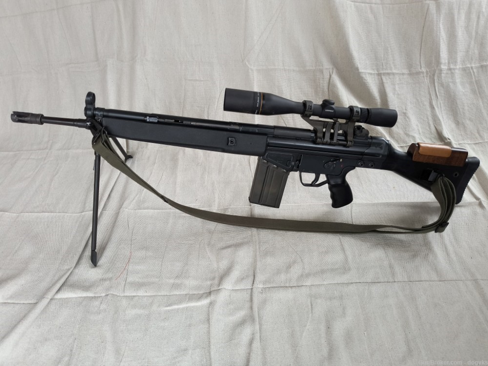 1981HK-91 Very good condition, 40 mags. Leupold Scope, 3 stocks, bayonet   -img-1