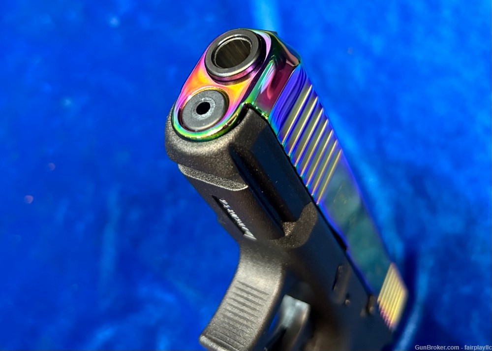 BRAND NEW Glock 45 9mm Pistol with Rainbow Slide Finish!-img-9