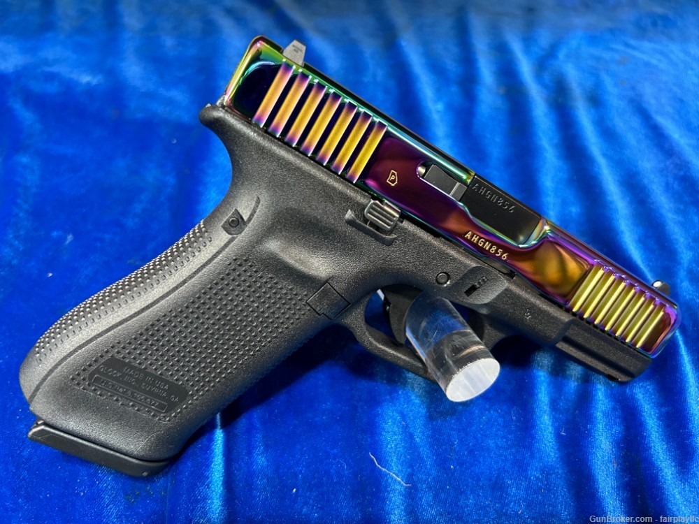 BRAND NEW Glock 45 9mm Pistol with Rainbow Slide Finish!-img-1