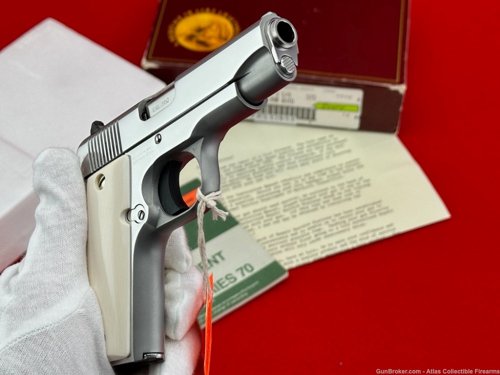 GORGEOUS 1992 Colt Government .380 ACP |*POLISHED STAINLESS & IVORY*|-img-13