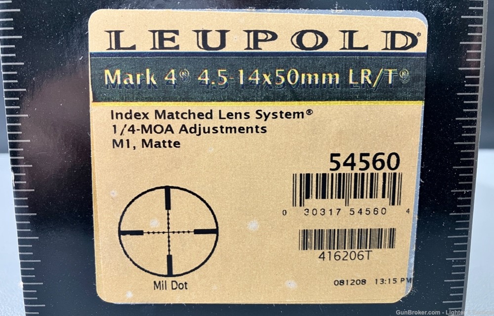 Leupold Mk4 4.5-14x50, M1, Mildot, Used, Excellent Condition-img-0