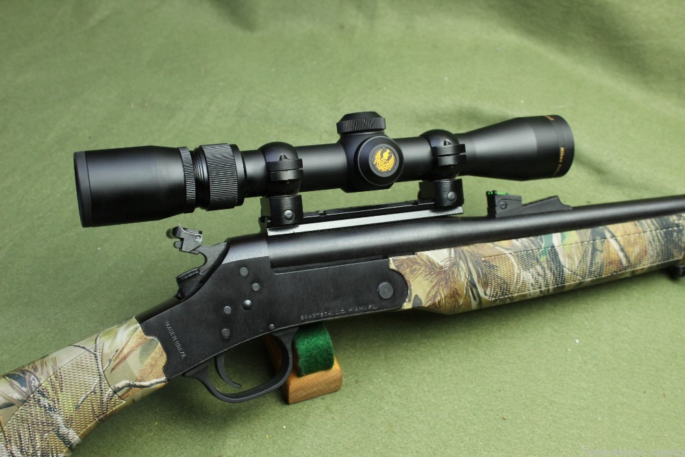 Rossi Braztech R243MBS Camo 243 win Single Shot Rifle W/ Nikon 2-7 Scope-img-2