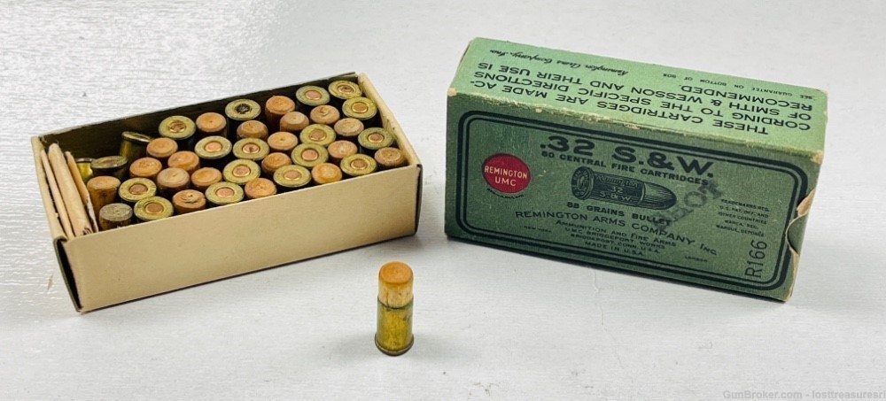 Vintage Remington UMC .32 S&W Short Practice Wood Tip Ammo 38 Rounds Total -img-10