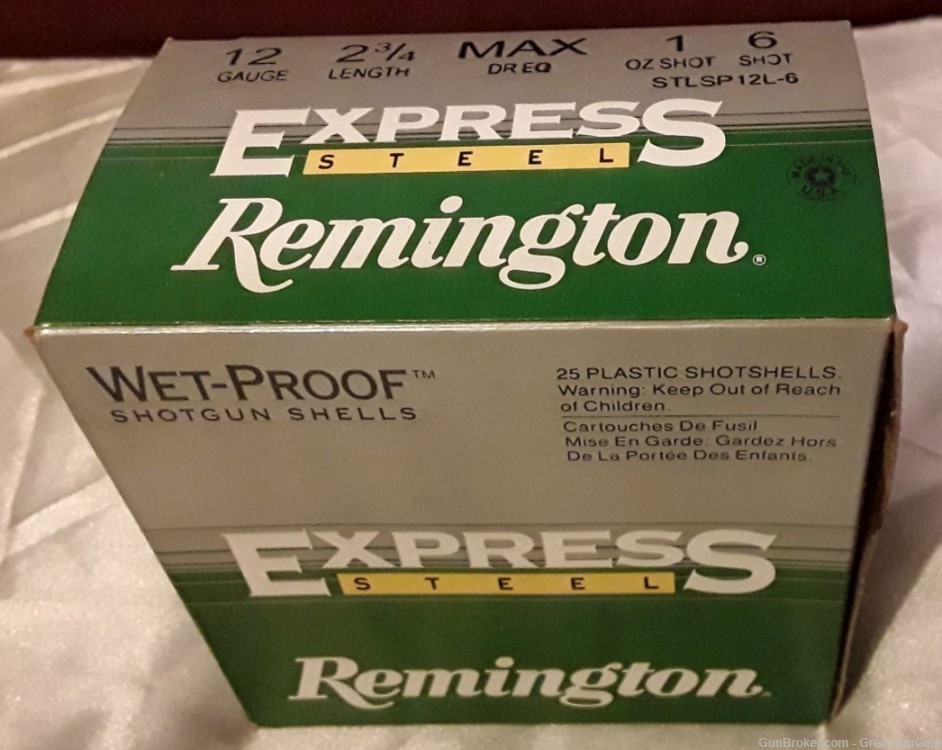 Remington Express Steel 12 Gauge 6 Shot - Total 25 Shotgun Shells-img-0