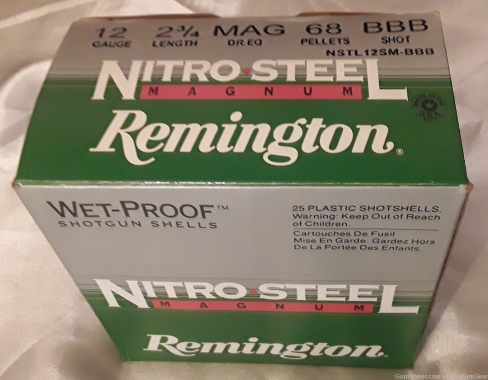 Remington Nitro Steel Magnum 12 Gauge BBB Shot - Total 75 Shotgun Shells-img-1