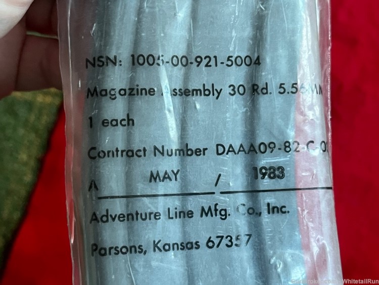 FACTORY VINTAGE ADVENTURE LINE AR-15 30-RD 5.56MM CONTRACT MAGAZINE-NOS-img-0
