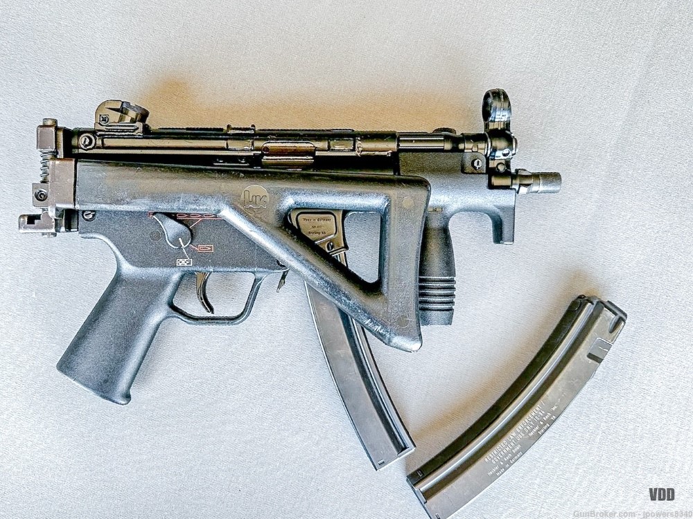 Heckler & Koch MP5K-PDW Post Sample Machine Gun 9x19mm…No Law Letter!-img-1