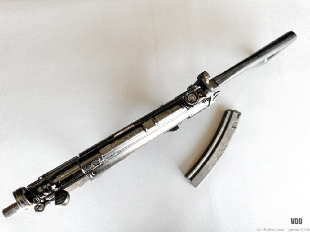 Heckler & Koch MP5K-PDW Post Sample Machine Gun 9x19mm…No Law Letter!-img-3