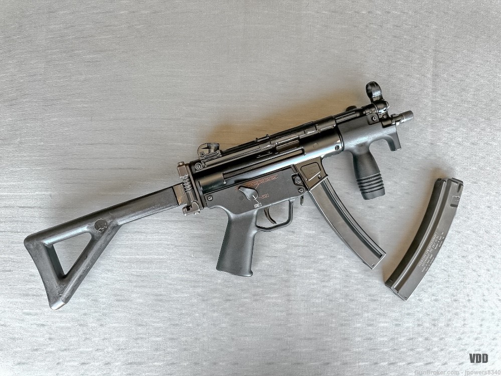 Heckler & Koch MP5K-PDW Post Sample Machine Gun 9x19mm…No Law Letter!-img-2