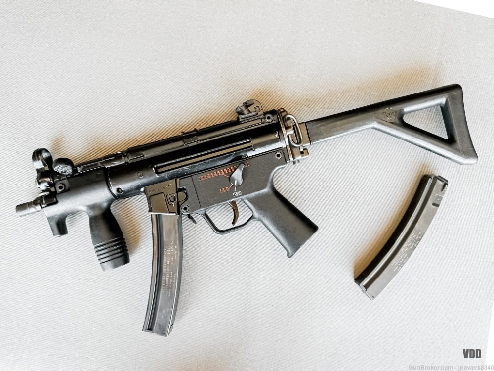 Heckler & Koch MP5K-PDW Post Sample Machine Gun 9x19mm…No Law Letter!-img-0