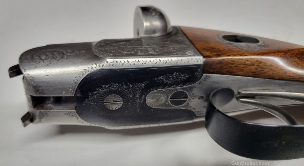 Greener Shotgun SxS 12 Gauge Black Powder W/ Case and Tools 1896 Antique -img-96