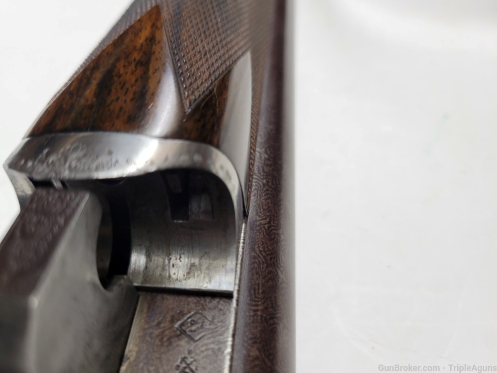 Greener Shotgun SxS 12 Gauge Black Powder W/ Case and Tools 1896 Antique -img-12