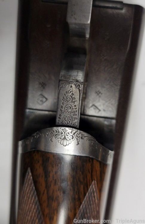 Greener Shotgun SxS 12 Gauge Black Powder W/ Case and Tools 1896 Antique -img-101