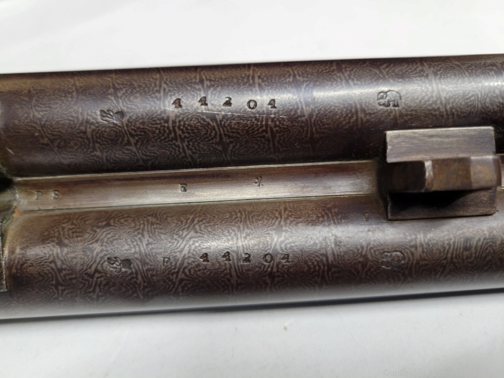 Greener Shotgun SxS 12 Gauge Black Powder W/ Case and Tools 1896 Antique -img-131