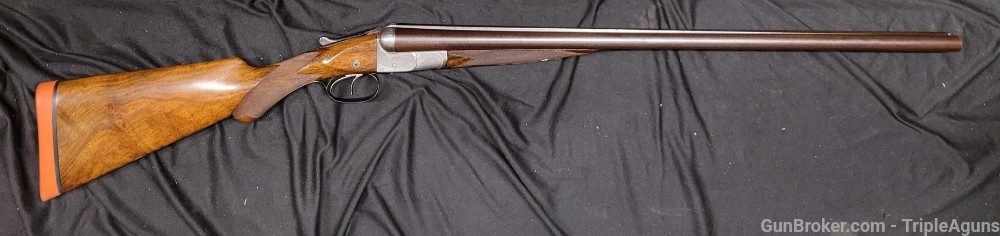 Greener Shotgun SxS 12 Gauge Black Powder W/ Case and Tools 1896 Antique -img-1