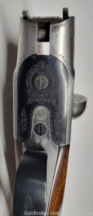 Greener Shotgun SxS 12 Gauge Black Powder W/ Case and Tools 1896 Antique -img-95