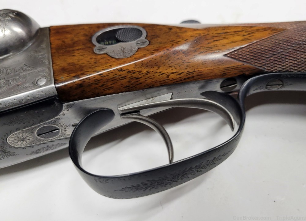 Greener Shotgun SxS 12 Gauge Black Powder W/ Case and Tools 1896 Antique -img-85