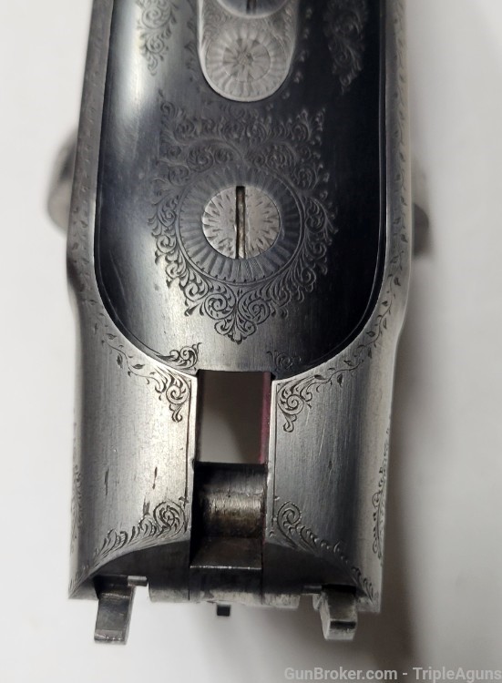 Greener Shotgun SxS 12 Gauge Black Powder W/ Case and Tools 1896 Antique -img-93