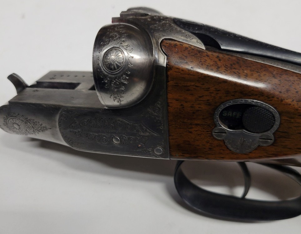 Greener Shotgun SxS 12 Gauge Black Powder W/ Case and Tools 1896 Antique -img-97