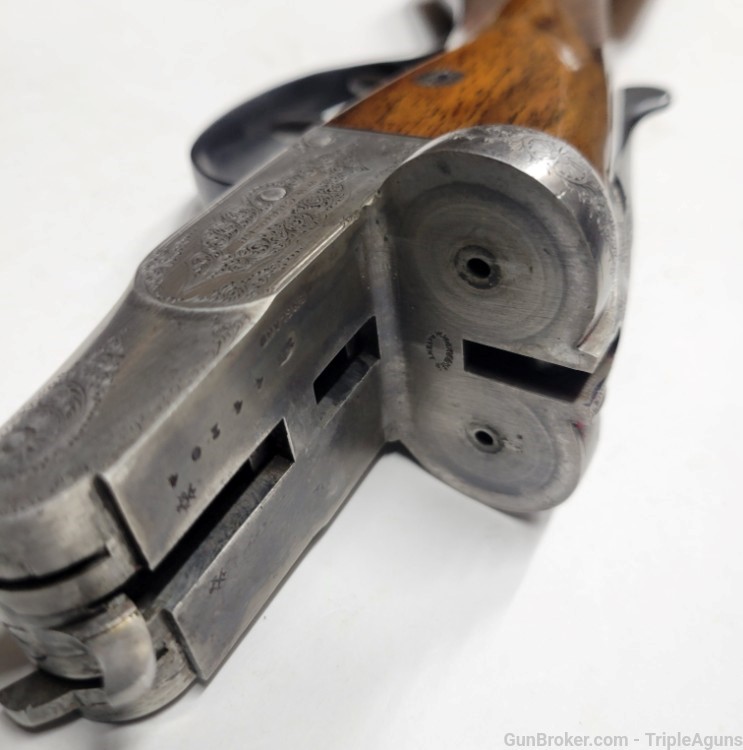 Greener Shotgun SxS 12 Gauge Black Powder W/ Case and Tools 1896 Antique -img-89