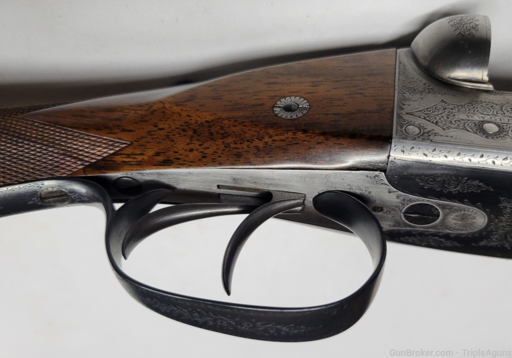 Greener Shotgun SxS 12 Gauge Black Powder W/ Case and Tools 1896 Antique -img-80