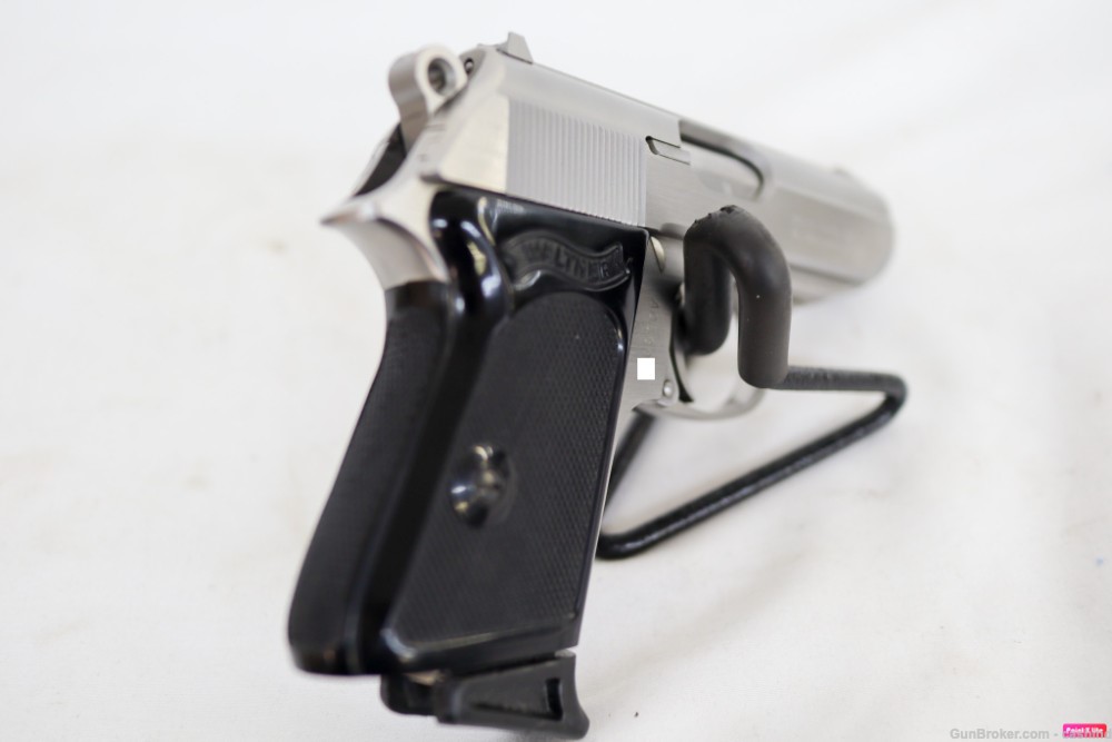 1993 Walther Model PPK .380ACP S.Auto Stainless Pistol – Black Grip -img-1