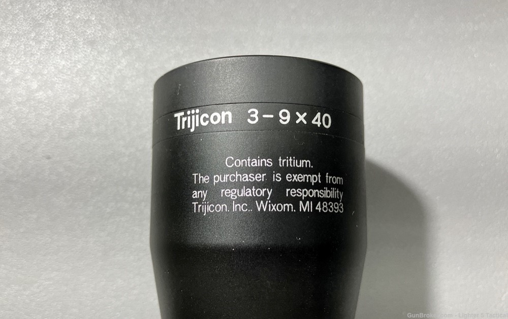 Trijicon Accupoint, 3-9x40mm, Mildot Reticle, Illuminated Amber Dot, Used-img-11