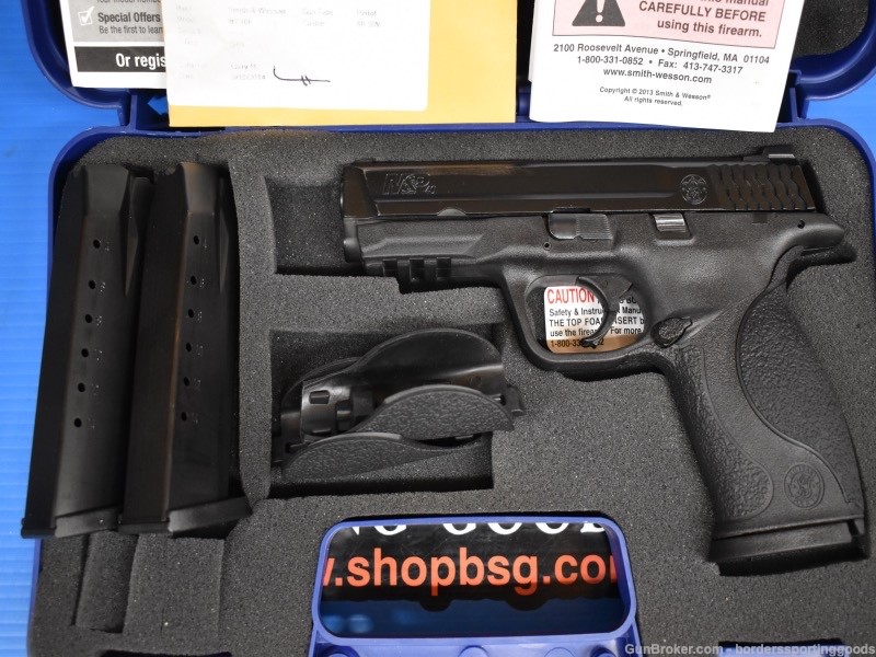 SMITH & WESSON M&P40 .40 S&W 4.25" w/NIGHT SIGHTS+CASE+(3) MAGS+MANUAL+-img-14