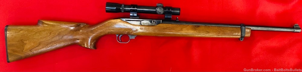 Ruger 44 Carbine Semi Auto 18” 4rd w/ Rings & Scope Used-img-0